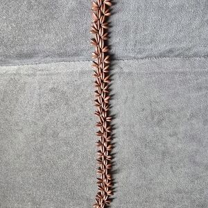 Brown Wooden  Floral Beads